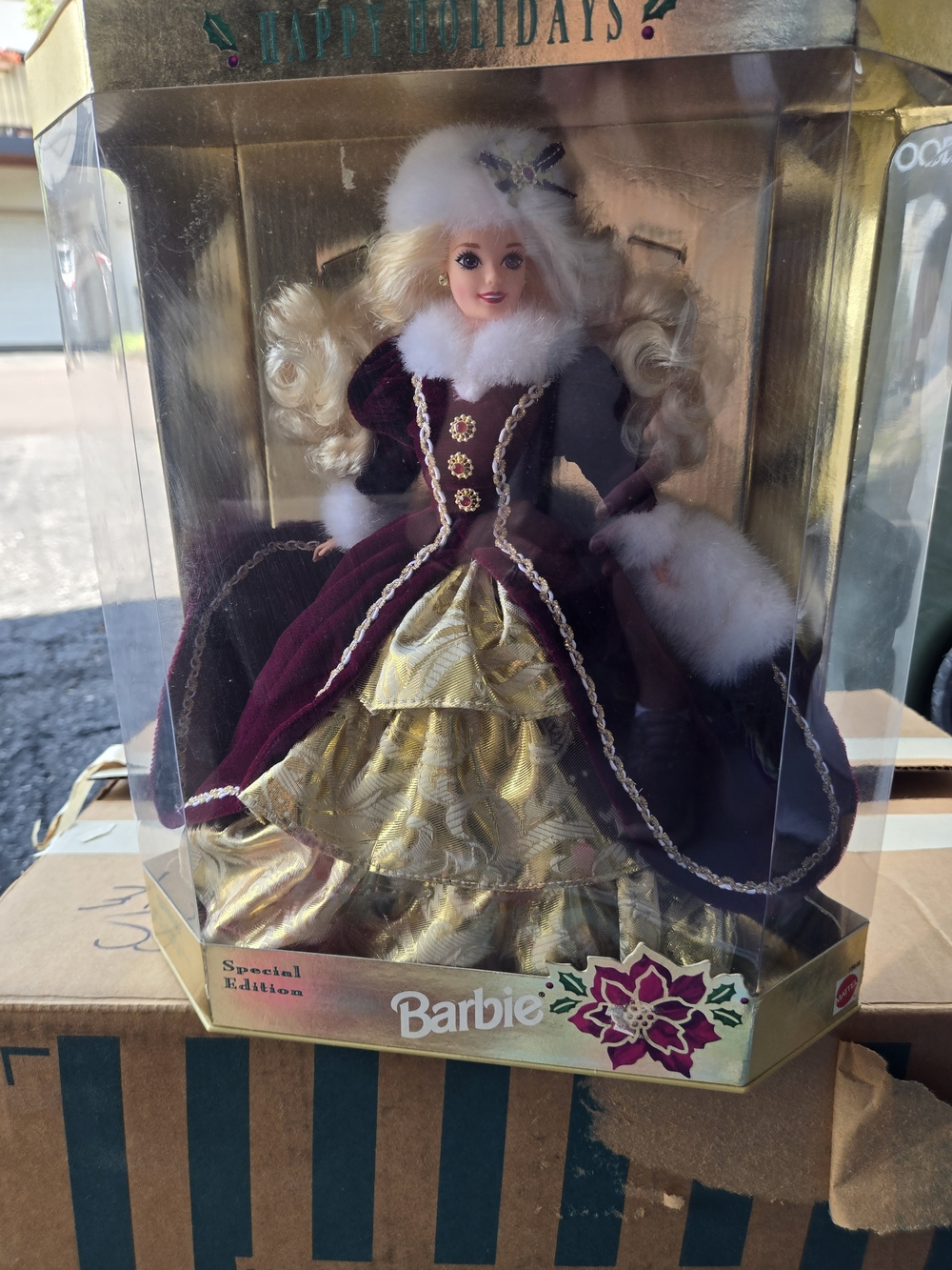 Barbie Holiday Special Edition Doll - Burgundy, Gold & White